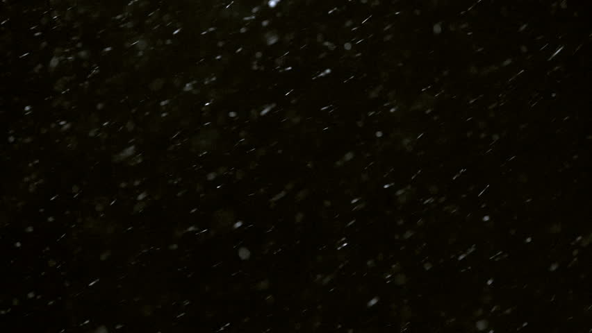 Isolated Snow Falling On Black Stock Footage Video (100% Royalty-free