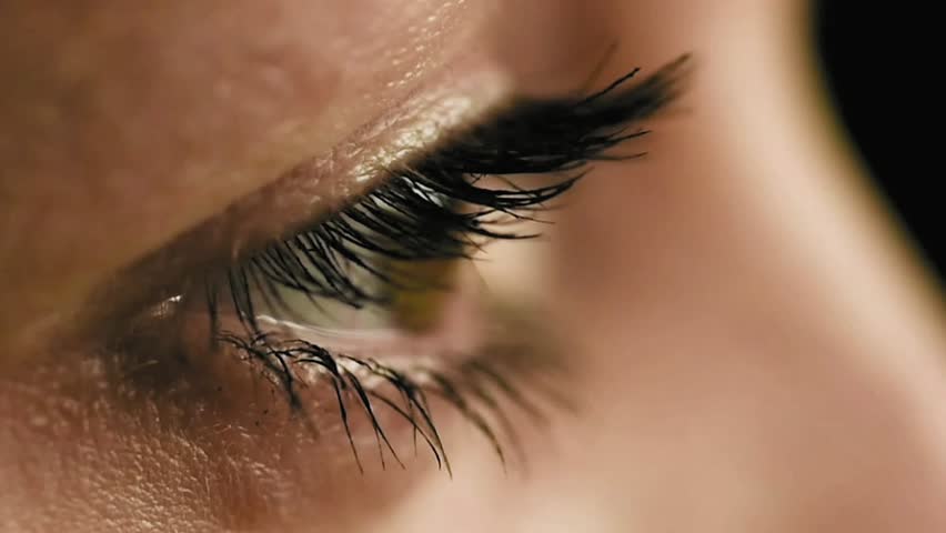 Female Woman S Eyes Closeup Side View Slow Motion