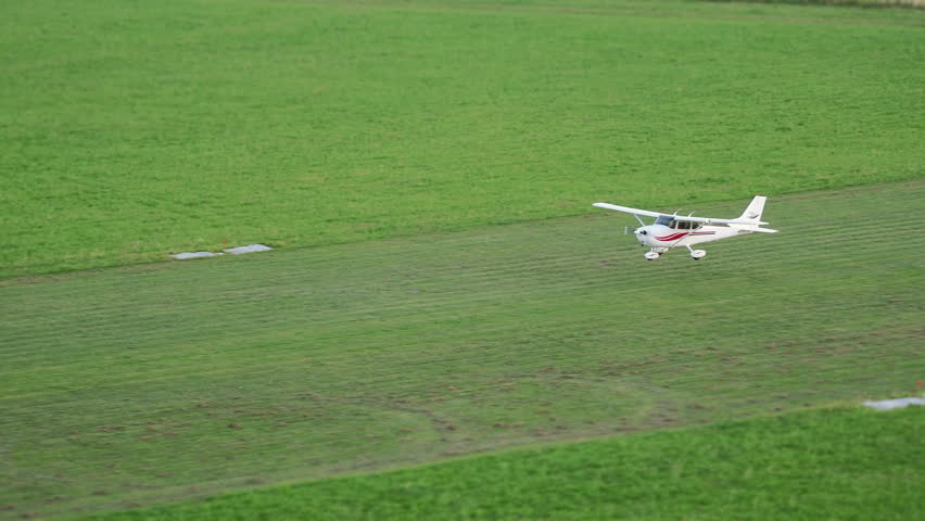 Single Prop Stunt Plane On Runway Getting Ready To Take Off In Ottawa ...