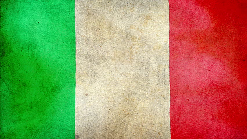 Seamless Italian Flag Waving In The Wind With Highly Detailed Fabric ...