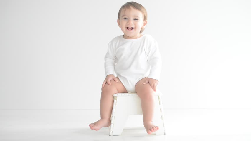 baby on chair