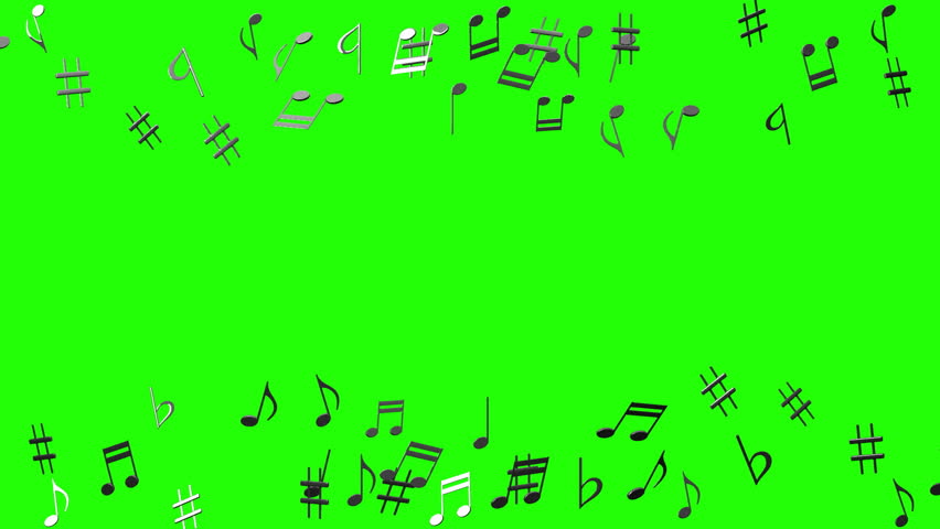 Music Notes Black Stock Footage Video | Shutterstock