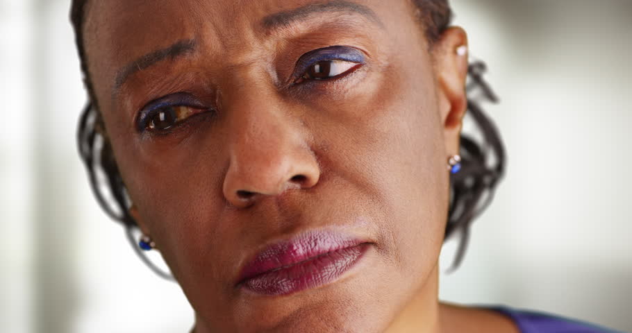 Image result for black woman sad