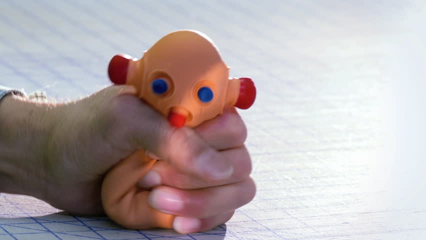 stress man squeeze toy