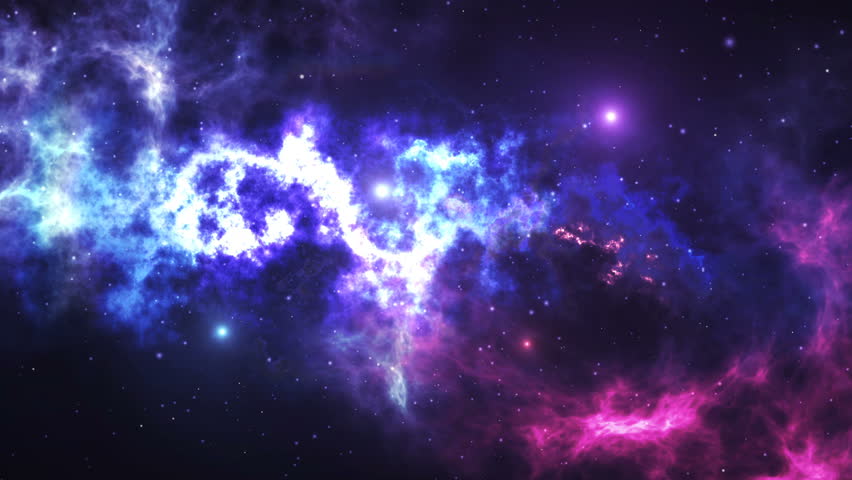 Colorful and dynamic nebula, great space… - Royalty Free Video