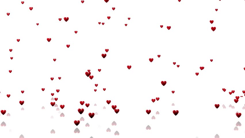 falling hearts background 11x8