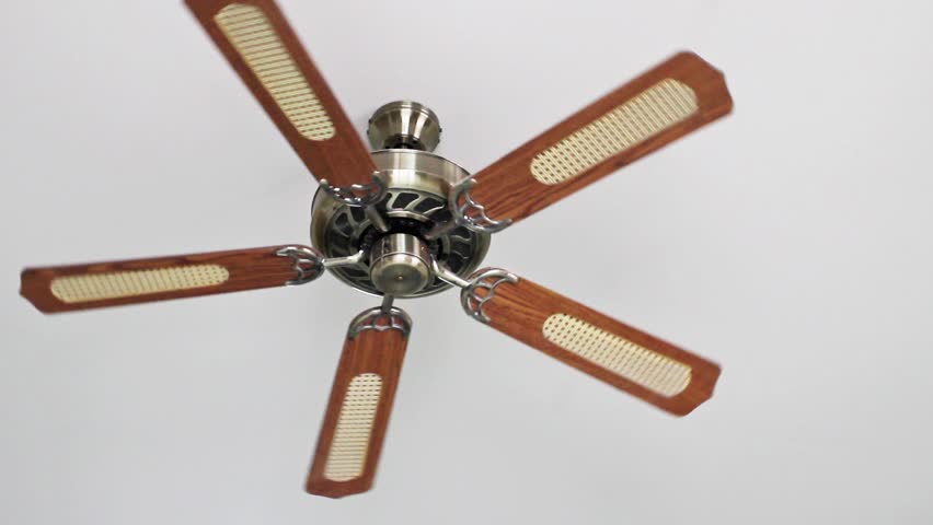 Ceiling Fan Stock Footage Video Shutterstock Ceiling Fan Spinning Slowly And Gradually Coming To A Stop White Background Slow Movement