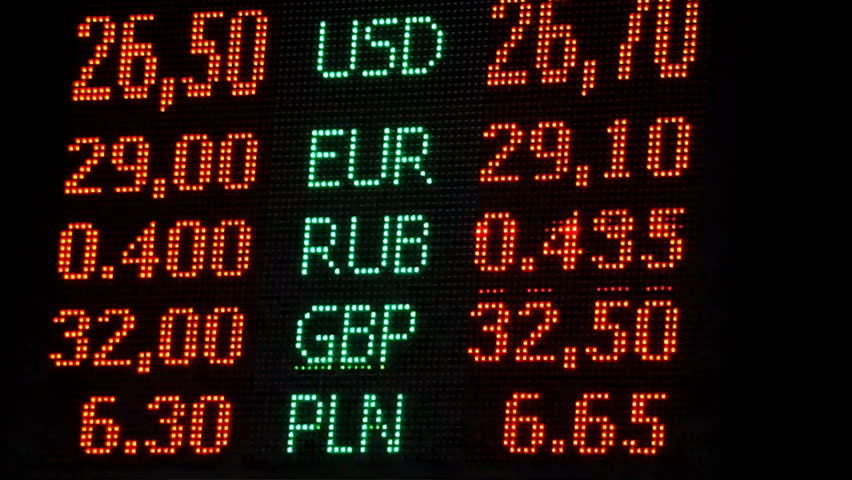 Currency Exchange Rates Display Board Stock Footage Video 100 Currency Exchange Rates Display Board In Airport Or Ping Mall Foreign Money