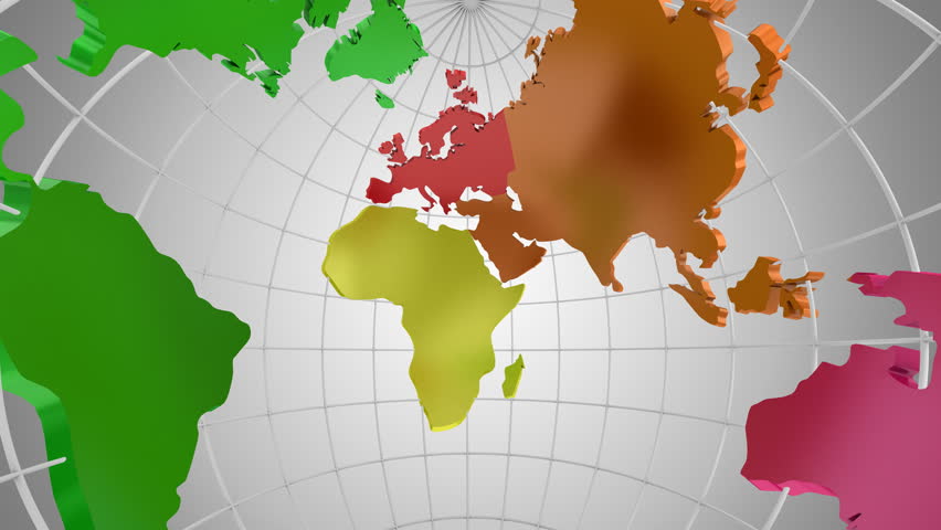 Rotating of Globe. a Look Stock Footage Video (100% Royalty-free