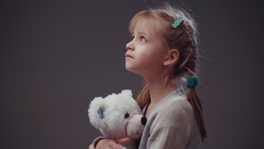 Cute European Girl With Two Stock Footage Video 100 Royalty Free