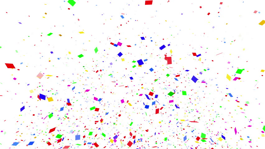 Colorful Confetti Particles. Square. Stock Footage Video 23885893 ...