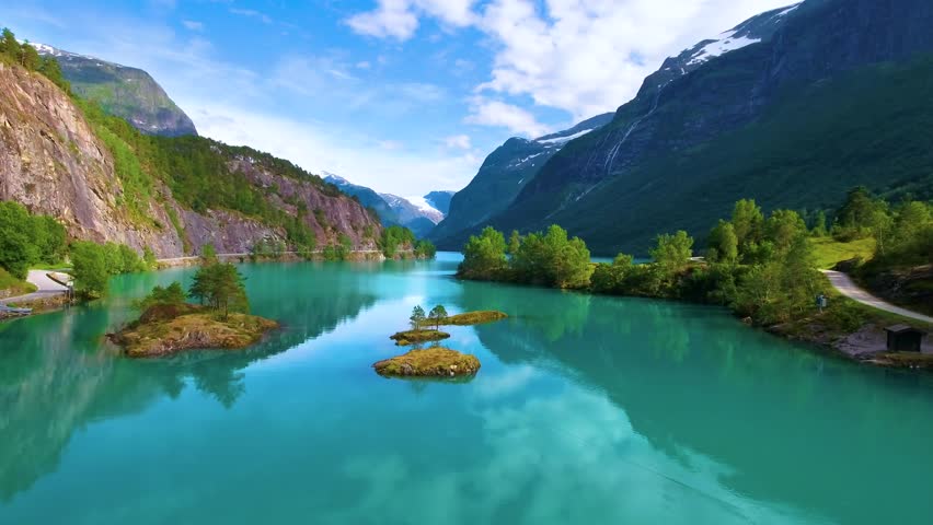  Beautiful  Nature  Norway Natural  Landscape Stock Footage 