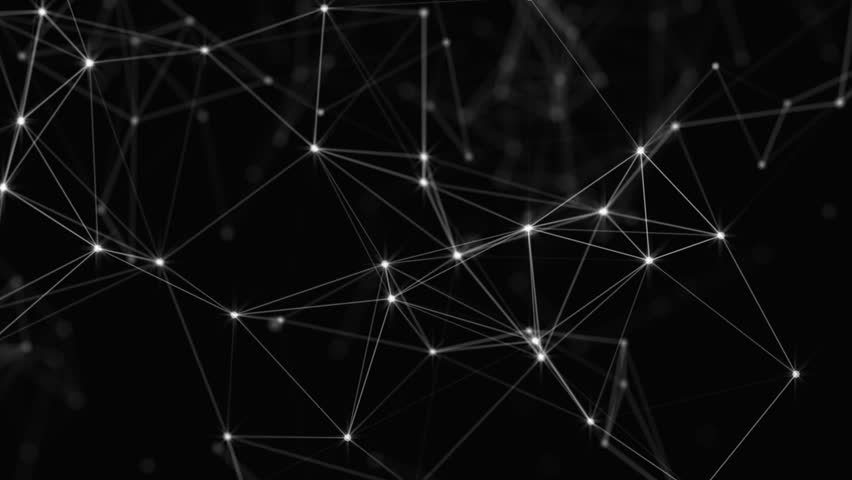 Beautiful Abstract Geometric Background Lines And Dots, Plexus.Slow ...
