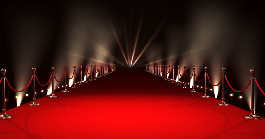 Red Carpet Background With Paparazzi