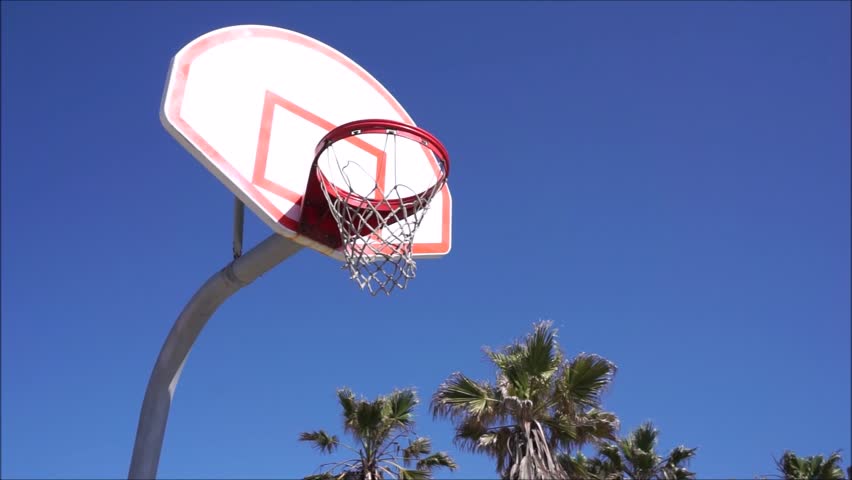Beach With Basketball Court The Best Beaches In World Outdoor Basketball Court At Beach With Palm Trees Stock Footage