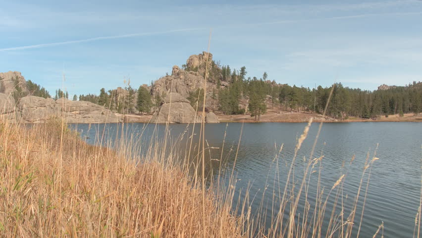 Mountain landscape and skies in Custer State Park, South Dakota image ...