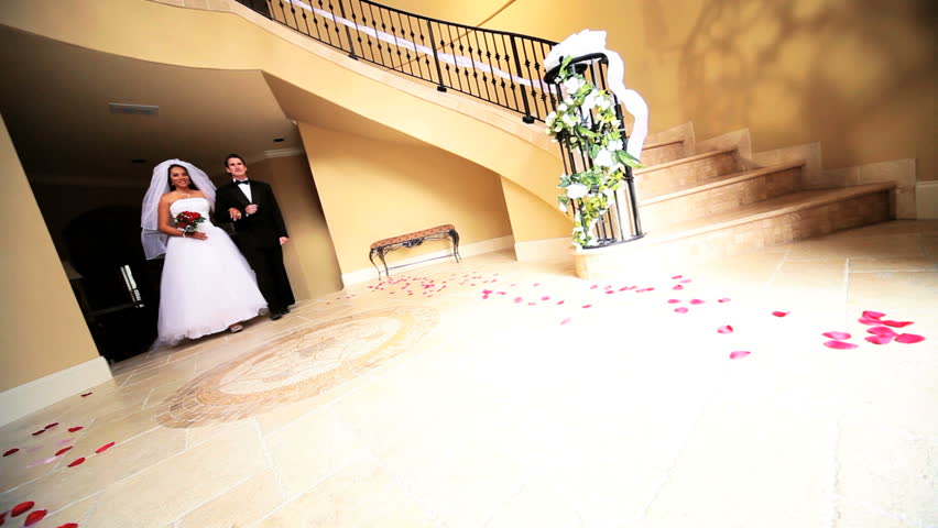 African American Bride And Caucasian Stock Footage Video 100