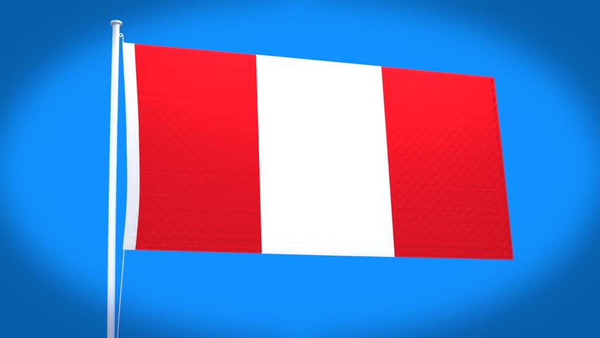 Peru Flag Stock Footage Video | Shutterstock