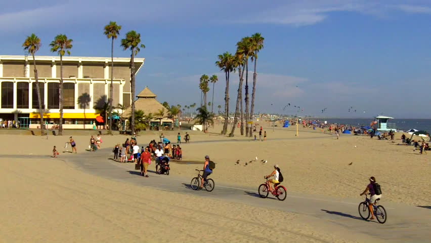 Long Beach Bike Ride The Best Beaches In World Stock Video Of Long Beach Ca August 5 2701925 Shutterstock