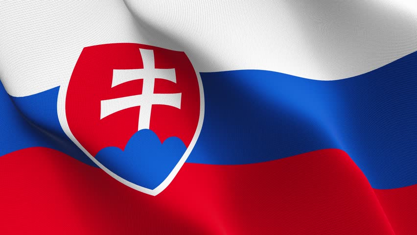 Slovakia Flag Stock Footage Video | Shutterstock