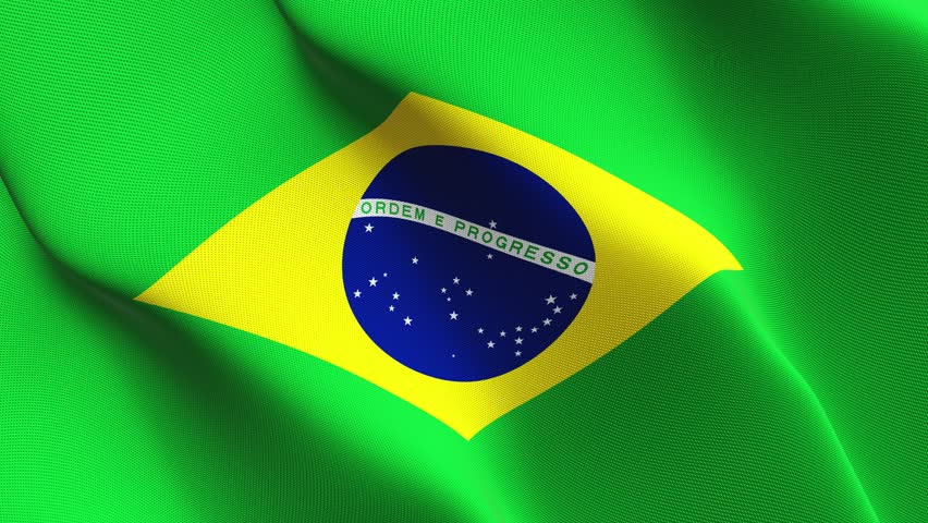 Animated Flag Of Brazil - Seamless Loop Stock Footage Video 1050130 ...