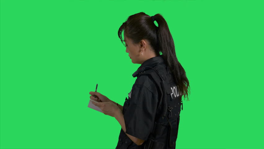 Header of policewoman