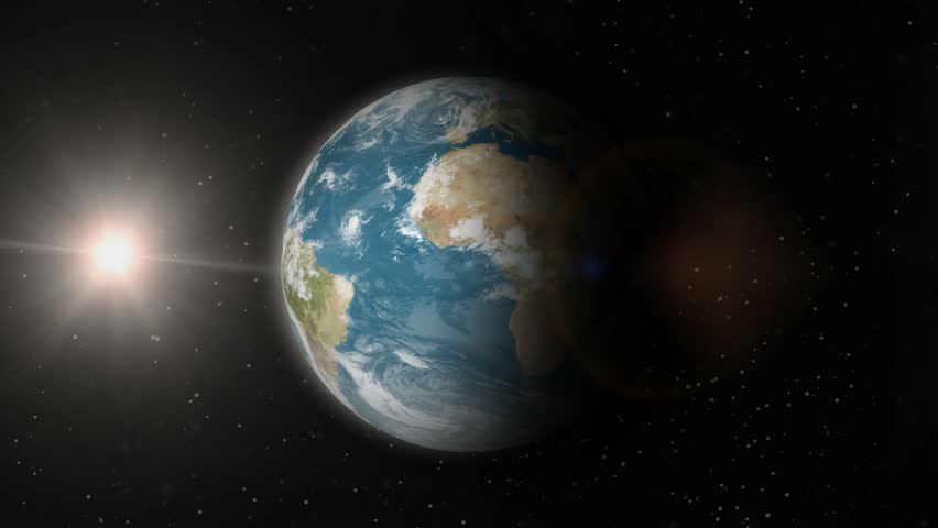 Sun Earth And Stars Space Background Animated Moon And Sun Space ...