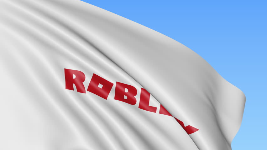 Waving Flag With Roblox Logo Stock Footage Video 100 Royalty Free - waving flag with roblox logo seamles loop 4k editorial animation