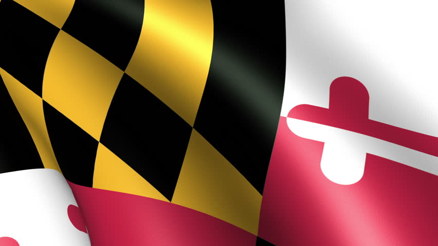 Stock Video Clip of Maryland State Flag Waving | Shutterstock