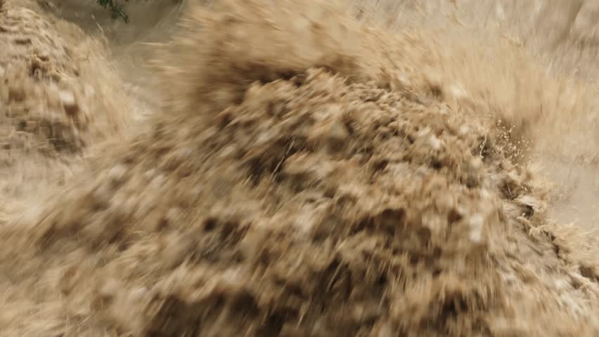 Ocean / Sea Storm, White Caps Top View HD Sepia Loopable Stock Footage ...
