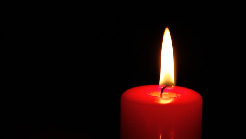 Single Red Candle In The Dark. Stock Footage Video 2770511 | Shutterstock