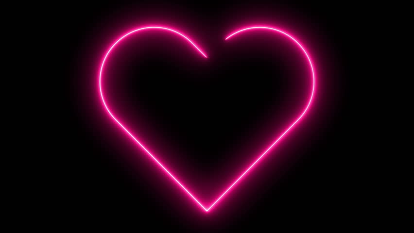 Glowing Neon Breaking Heart Stock Footage Video 3893624 | Shutterstock