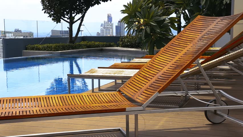 Hd00 06wooden Teak Lounge Chairs Patio Furniture At Poolside