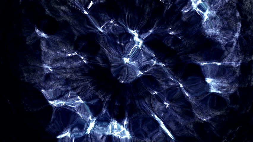 Blue Strange Surface Motions In Dark Background Stock Footage Video ...