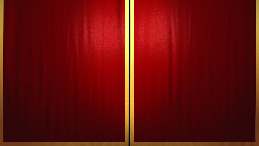 Velvet Theater Curtains And Red Carpet Stock Footage Video 355087