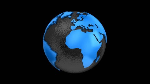 Rotating Of Earth Black Background Stock Footage Video 100 Royalty Free Shutterstock