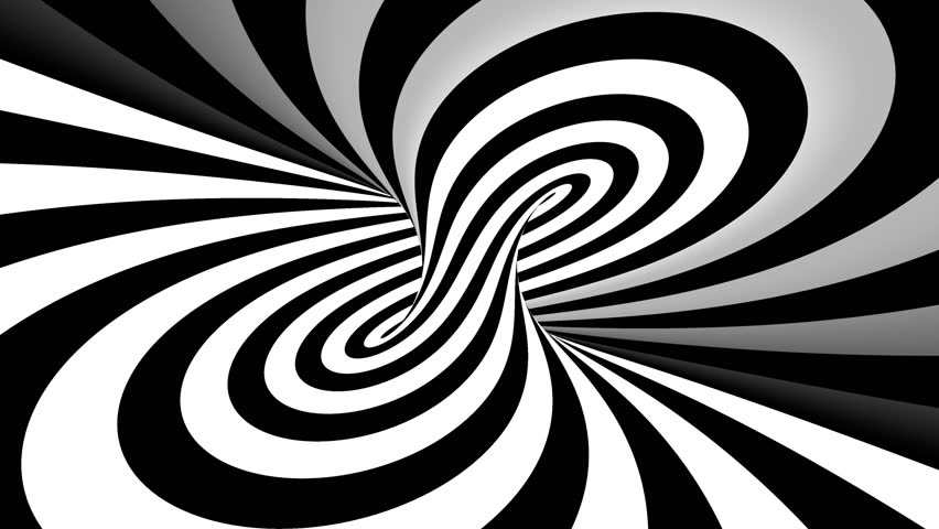 Hypnotic Spiral Illusion Seamless Looping Stock Footage Video (100% ...