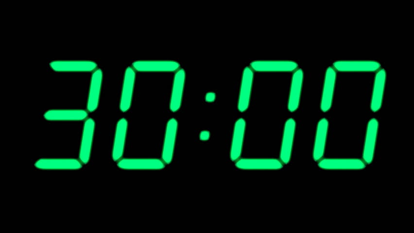 Digital Clock Showing The Time 9:33 Pm Stock Footage Video 6042323 ...