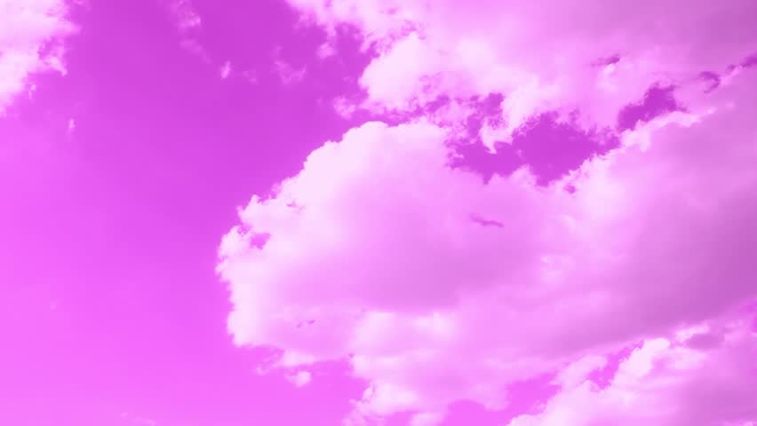 Soft Pink Clouds, Purple Clouds Motion, Time Lapse Pink White Soft ...