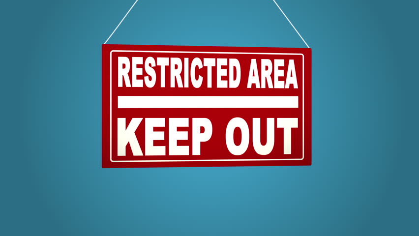 Restricted Area Sign Stock Video Footage - 4K and HD Video Clips ...