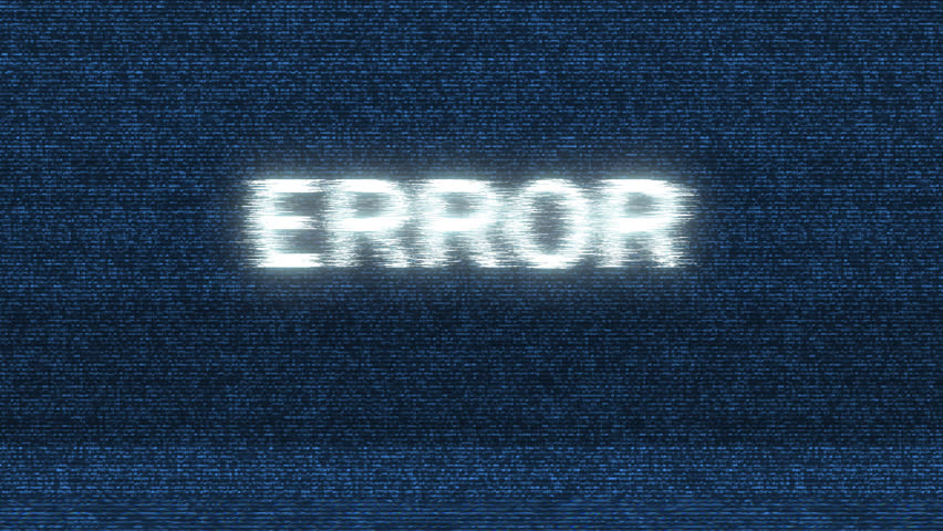 Program Error Message On Old Computer Screen. 4K Animation Background ...