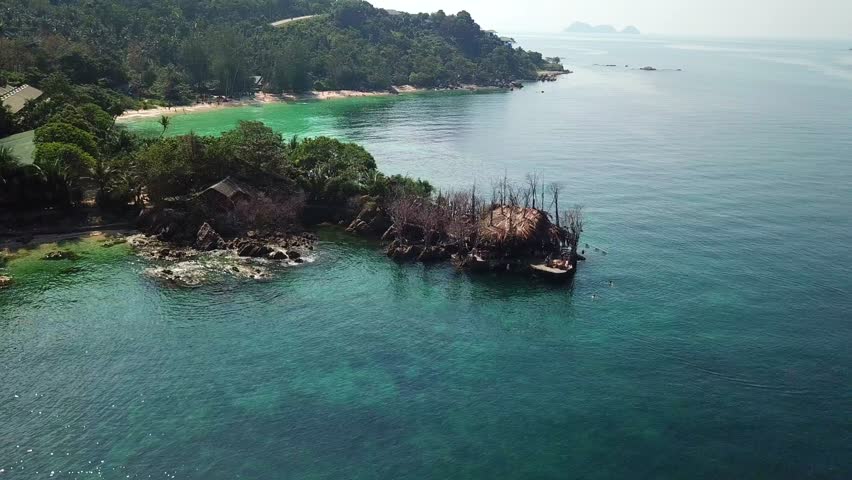 Secret Island Footage Page 5 Stock Clips Island Hawaii Drone Flying Above Koh Raham Area Haad Son Sand Beach And Secret At