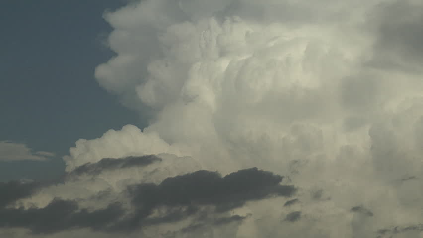 Stock Video Clip of Updrafts in Supercell. Rapidly developing ...