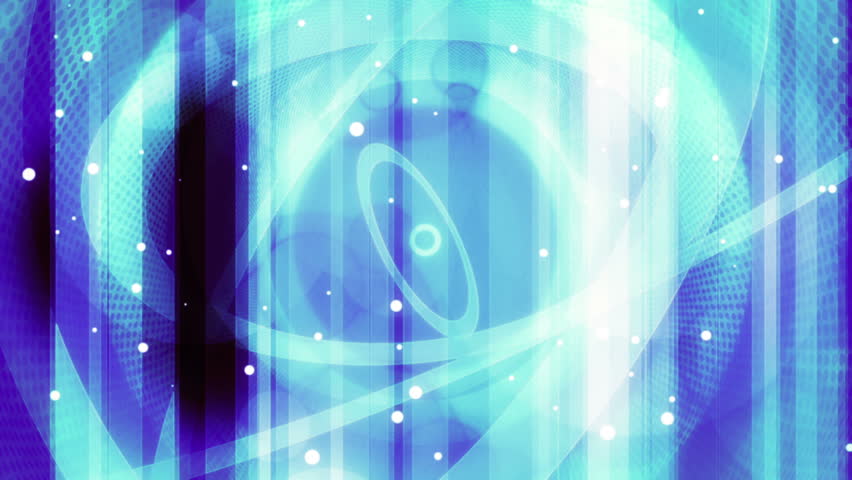 Blue Geometric Abstract Looping Animated Stock Footage Video (100%