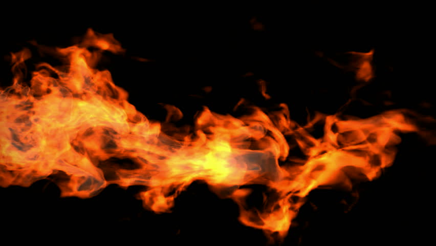 Red Fire, High-definition 3d Render Stock Footage Video (100% Royalty