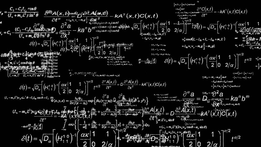 Mathematics Background Fly Through White Stock Footage Video (100 ...