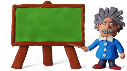 Cartoon Professor Speaks Green Board Your Stock Footage Video (100%  Royalty-free) 4207405 | Shutterstock