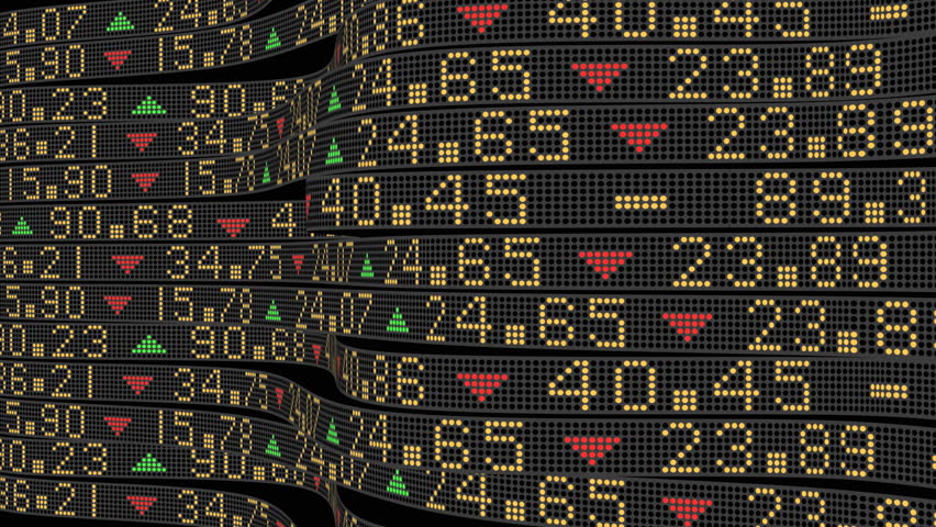 Stock Market LED Ticker Board Stock Footage Video 872272 | Shutterstock