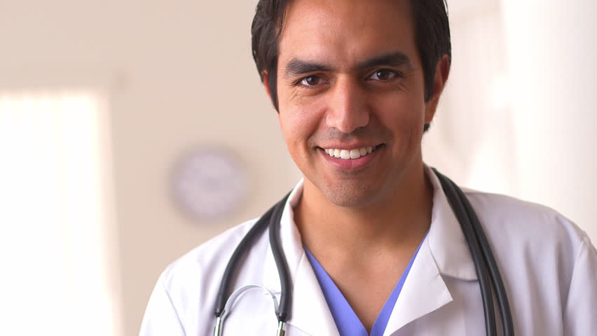 Close Up Of Hispanic Doctor In Clinic Stock Footage Video 4378460 