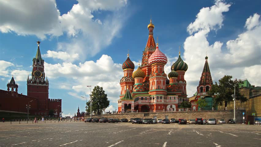 Стоковое видео moscow red